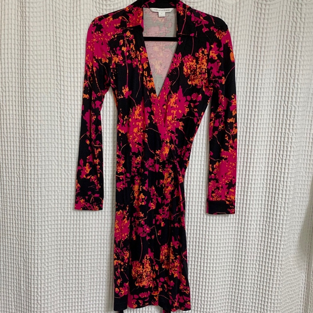DVF floral wrap dress